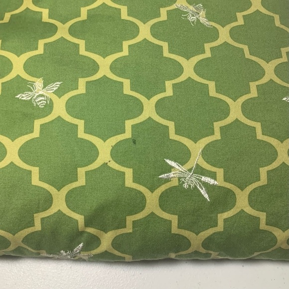 Waverly Green Design Accent Pillow with Embroidered Bees & Dragonflies - Picture 8 of 8